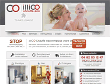 Tablet Screenshot of chauffe-eau-illico.com